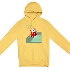 Fun Pickleball | Pickleball Santa | Pickleball Holiday | Pickleball Gift | Great Premium Pullover Hoodie