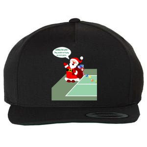 Fun Pickleball | Pickleball Santa | Pickleball Holiday | Pickleball Gift | Great Wool Snapback Cap