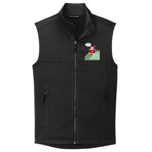 Fun Pickleball | Pickleball Santa | Pickleball Holiday | Pickleball Gift | Great Collective Smooth Fleece Vest