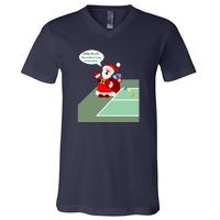 Fun Pickleball | Pickleball Santa | Pickleball Holiday | Pickleball Gift | Great V-Neck T-Shirt