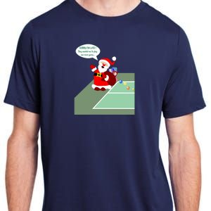 Fun Pickleball | Pickleball Santa | Pickleball Holiday | Pickleball Gift | Great Adult ChromaSoft Performance T-Shirt