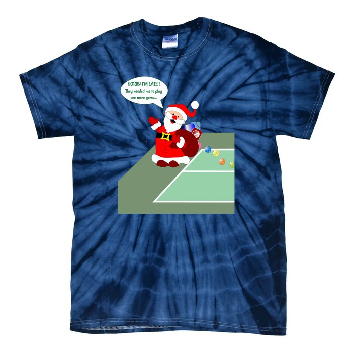 Fun Pickleball | Pickleball Santa | Pickleball Holiday | Pickleball Gift | Great Tie-Dye T-Shirt