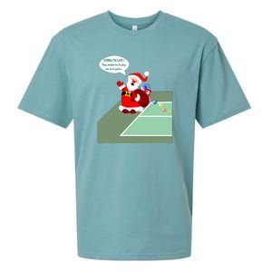 Fun Pickleball | Pickleball Santa | Pickleball Holiday | Pickleball Gift | Great Sueded Cloud Jersey T-Shirt