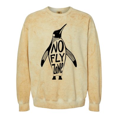 Funny Penguin Pilot Christmas Gift Idea Colorblast Crewneck Sweatshirt