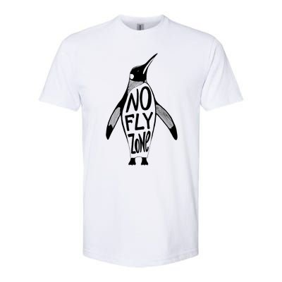 Funny Penguin Pilot Christmas Gift Idea Softstyle CVC T-Shirt