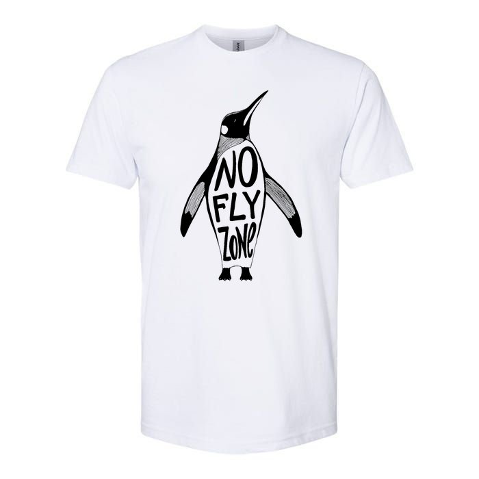 Funny Penguin Pilot Christmas Gift Idea Softstyle CVC T-Shirt