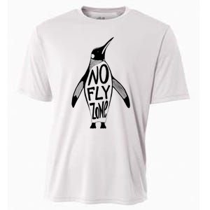 Funny Penguin Pilot Christmas Gift Idea Cooling Performance Crew T-Shirt