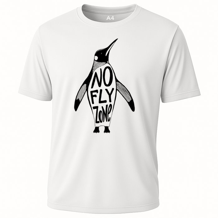 Funny Penguin Pilot Christmas Gift Idea Cooling Performance Crew T-Shirt