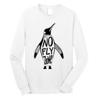 Funny Penguin Pilot Christmas Gift Idea Long Sleeve Shirt