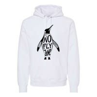 Funny Penguin Pilot Christmas Gift Idea Premium Hoodie