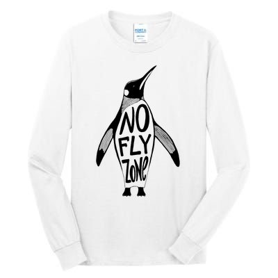 Funny Penguin Pilot Christmas Gift Idea Tall Long Sleeve T-Shirt