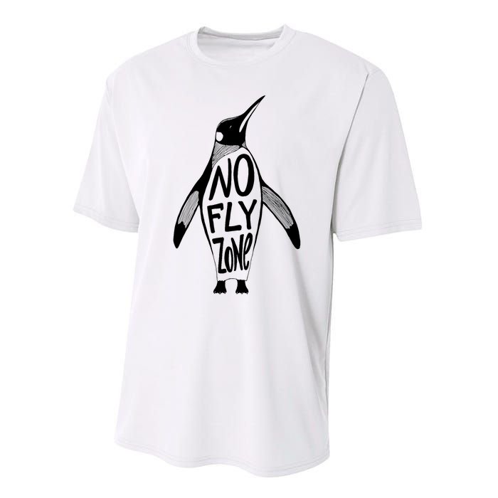 Funny Penguin Pilot Christmas Gift Idea Performance Sprint T-Shirt