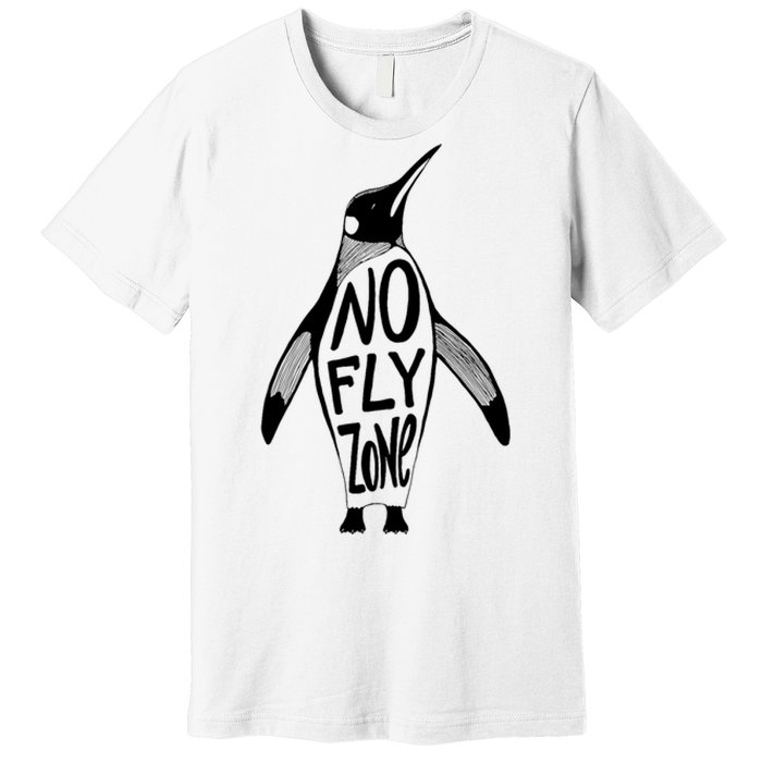 Funny Penguin Pilot Christmas Gift Idea Premium T-Shirt