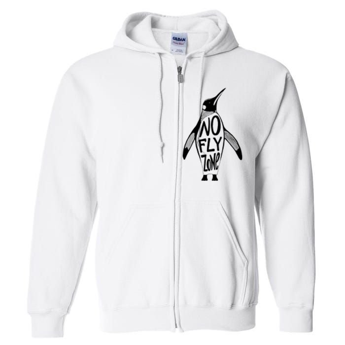 Funny Penguin Pilot Christmas Gift Idea Full Zip Hoodie