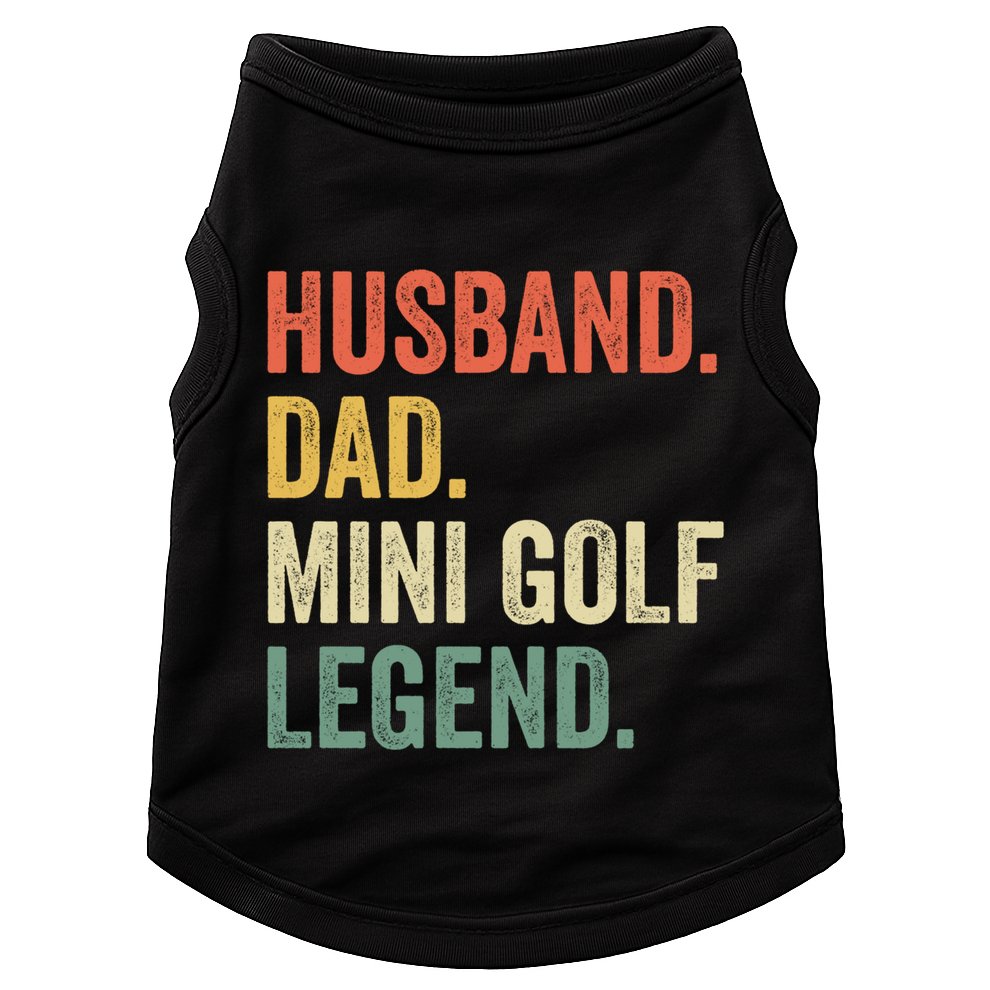 Funny Putt Putt Golf Husband Dad Mini Golf Legend Vintage Gift Doggie Tank