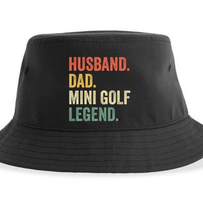 Funny Putt Putt Golf Husband Dad Mini Golf Legend Vintage Gift Sustainable Bucket Hat