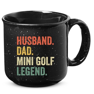 Funny Putt Putt Golf Husband Dad Mini Golf Legend Vintage Gift 15oz Campfire Ceramic Mug