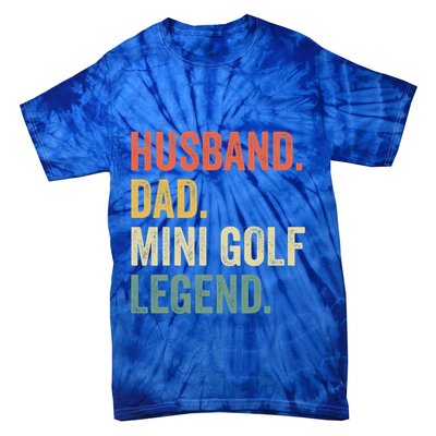 Funny Putt Putt Golf Husband Dad Mini Golf Legend Vintage Gift Tie-Dye T-Shirt