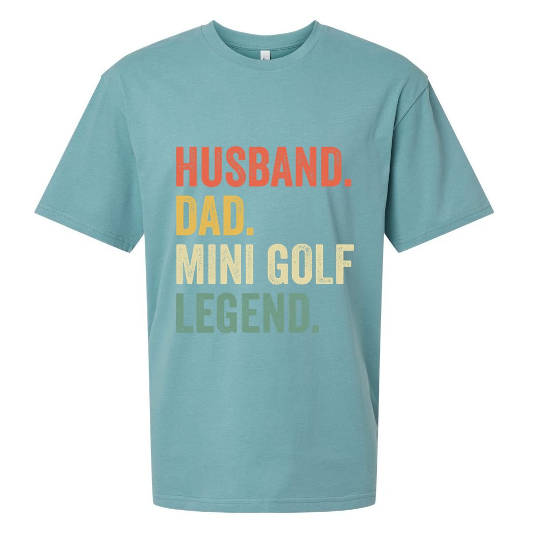 Funny Putt Putt Golf Husband Dad Mini Golf Legend Vintage Gift Sueded Cloud Jersey T-Shirt