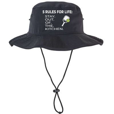 Funny Pickleball Pun Stay Out Of The Kitchen Green Gift Legacy Cool Fit Booney Bucket Hat