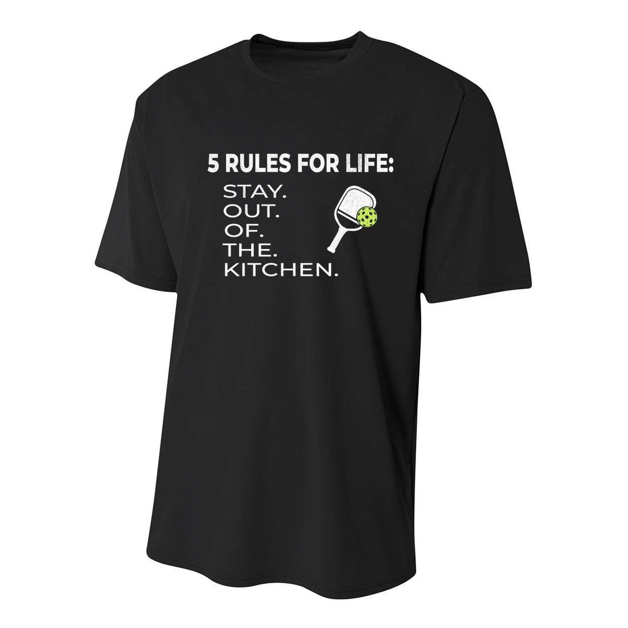 Funny Pickleball Pun Stay Out Of The Kitchen Green Gift Youth Performance Sprint T-Shirt