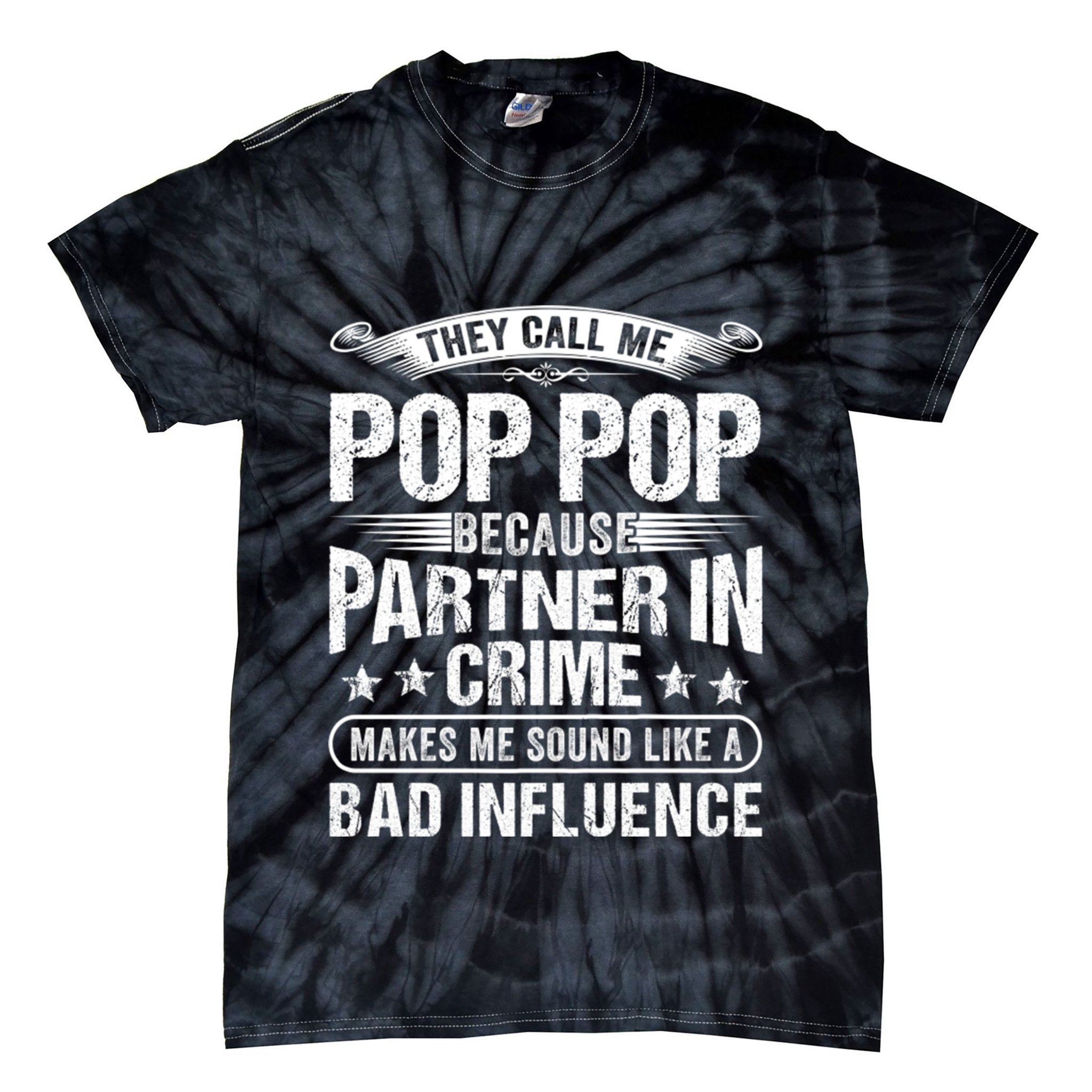 Funny Pop Pop Dad Shirts Valentine Fathers Day Christmas Tie-Dye T-Shirt