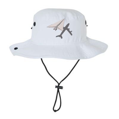 Funny Pilot Paper Airplane For COpilots Legacy Cool Fit Booney Bucket Hat