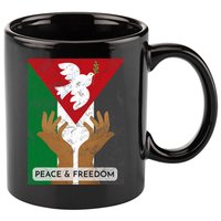 Free Palestine Peace & Freedom Support Palestine And Gaza 11oz C Handle Ceramic Mug