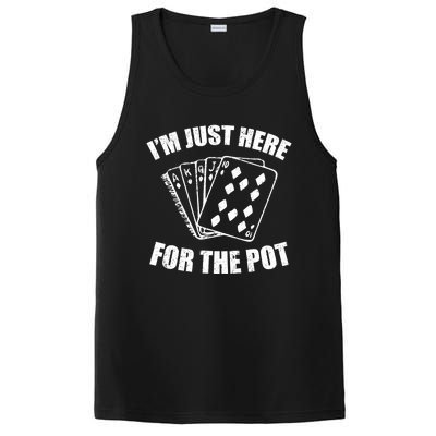 Funny Poker Player Gifts I'm Just Here For The Pot PosiCharge Competitor Tank