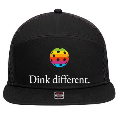 Funny Pickleball Player Lover Dinking Problem Gift 7 Panel Mesh Trucker Snapback Hat