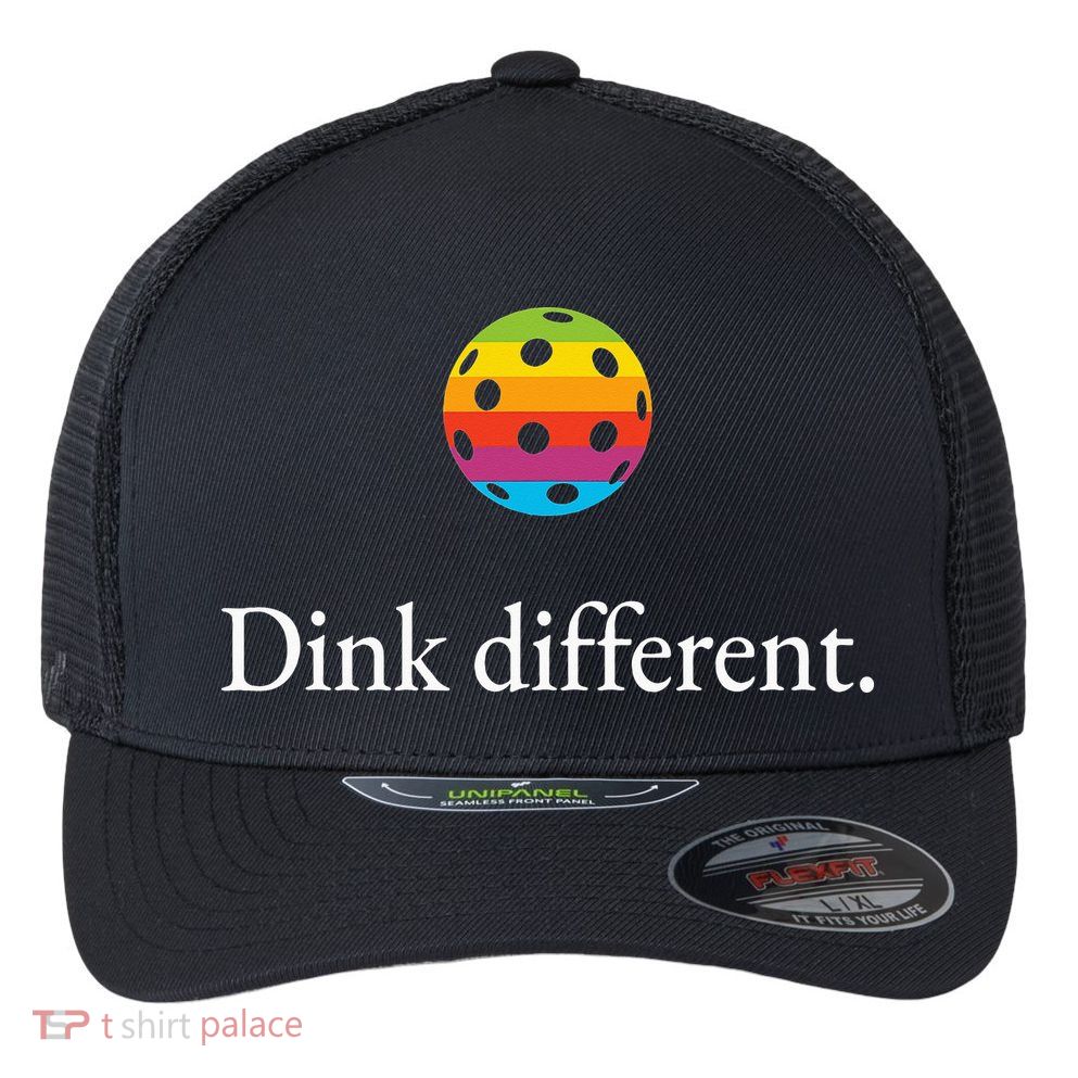 Funny Pickleball Player Lover Dinking Problem Gift Flexfit Unipanel Trucker Cap