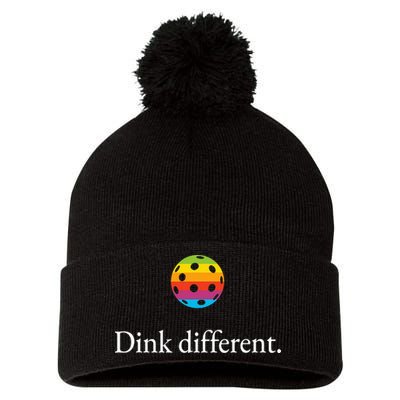 Funny Pickleball Player Lover Dinking Problem Gift Pom Pom 12in Knit Beanie