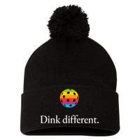 Funny Pickleball Player Lover Dinking Problem Gift Pom Pom 12in Knit Beanie