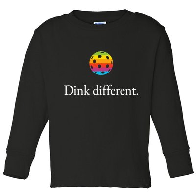 Funny Pickleball Player Lover Dinking Problem Gift Toddler Long Sleeve Shirt