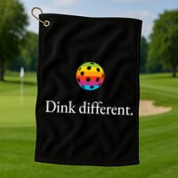 Funny Pickleball Player Lover Dinking Problem Gift Golf Towel
