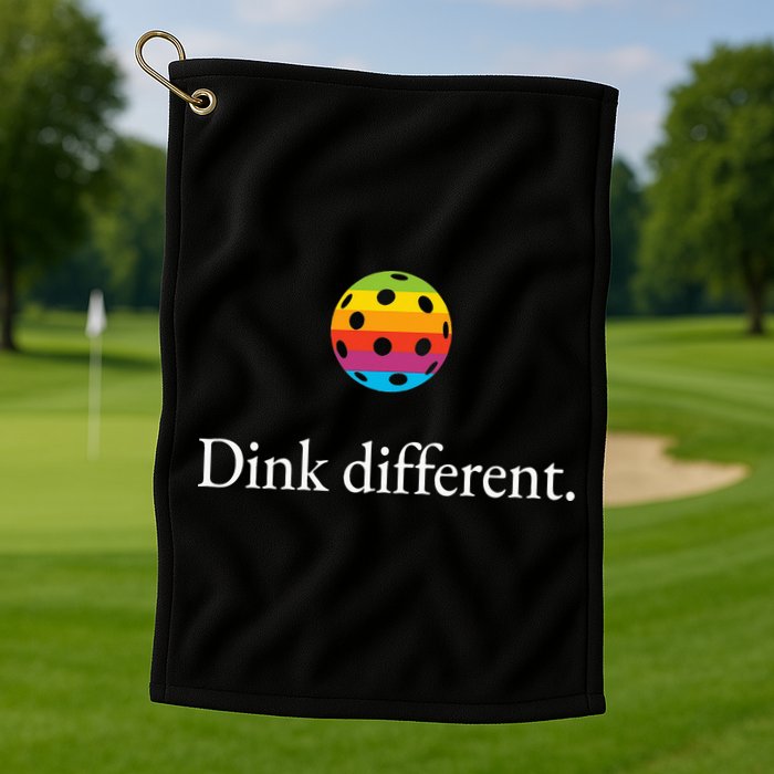 Funny Pickleball Player Lover Dinking Problem Gift Golf Towel