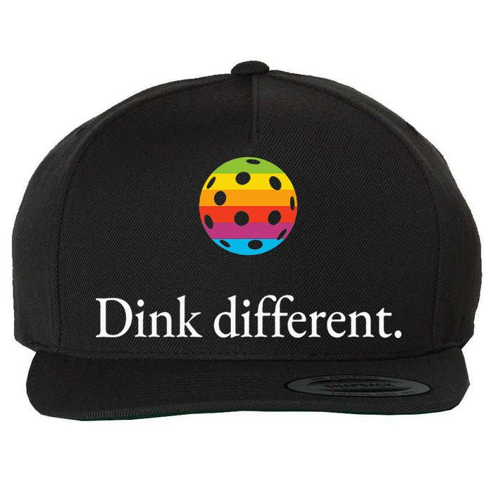 Funny Pickleball Player Lover Dinking Problem Gift Wool Snapback Cap