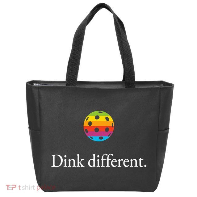 Funny Pickleball Player Lover Dinking Problem Gift Zip Tote Bag