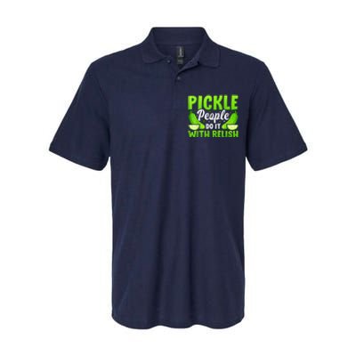 Funny Pickle People Do It With Relish Gift Softstyle Adult Sport Polo