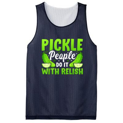 Funny Pickle People Do It With Relish Gift Mesh Reversible Basketball Jersey Tank