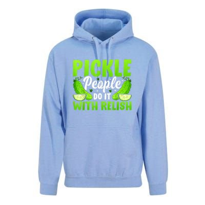 Funny Pickle People Do It With Relish Gift Unisex Surf Hoodie