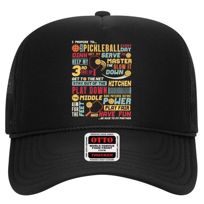 Funny Pickleball Pledge Pickleball Player Coach Trucker Hat