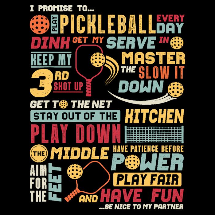 Funny Pickleball Pledge Pickleball Player Coach Cropped Pullover Crew