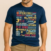 Funny Pickleball Pledge Pickleball Player Coach Cooling Performance Crew T-Shirt