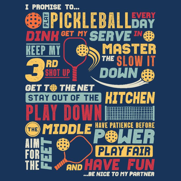 Funny Pickleball Pledge Pickleball Player Coach Drawstring Bag