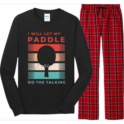 Funny Ping Pong Gift And Table Tennis Gifts For Ping Pongs Gift Cute Long Sleeve Pajama Set