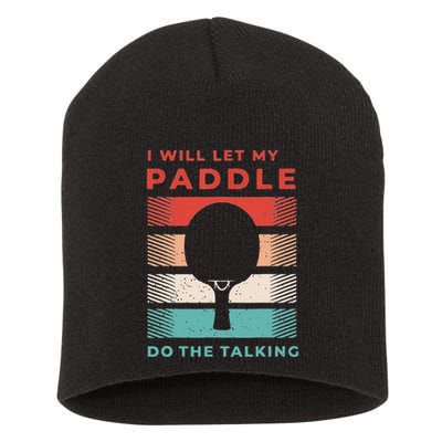 Funny Ping Pong Gift And Table Tennis Gifts For Ping Pongs Gift Cute Short Acrylic Beanie