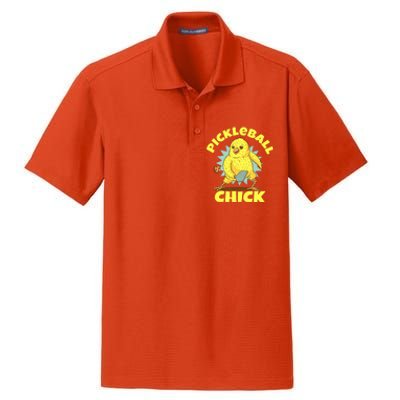 Funny Pickleball Pickleball Chick Player Loves To Play Dry Zone Grid Polo