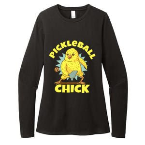 Funny Pickleball Pickleball Chick Player Loves To Play Womens CVC Long Sleeve Shirt