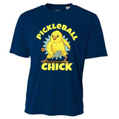 Funny Pickleball Pickleball Chick Player Loves To Play Cooling Performance Crew T-Shirt